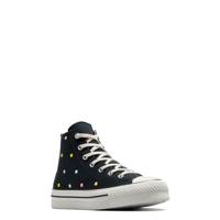 Youth Girls' Lift Polka Dots Platform Sneaker BLACK/VINTAGE WHITE/EGRET view