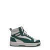 Youth Boys' Rebound V6 Mid Jr. Basketball Shoe GREEN/WHITE view