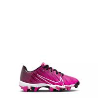 Youth Girls' Hyperdiamond 4 Keystone GG Baseball Cleats BLACK/FIERCE PINK/WHITE view
