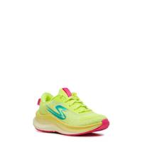 Youth Girls' Max Cushioning Ascend Aura Speed Running Shoe Lime/Multicolor view