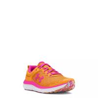 Youth Girls' Assert 10 Wide Width Running Shoe NOVA ORANGE/REBEL PINK view