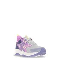 Youth Girls' Rave Run V2 Wide Width Running Shoe GRANITE/ORCHID/MINTWHIP view