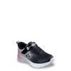Youth Girls' Micrcospec Max Advance Running Shoe BLACK/ROSE GOLD view