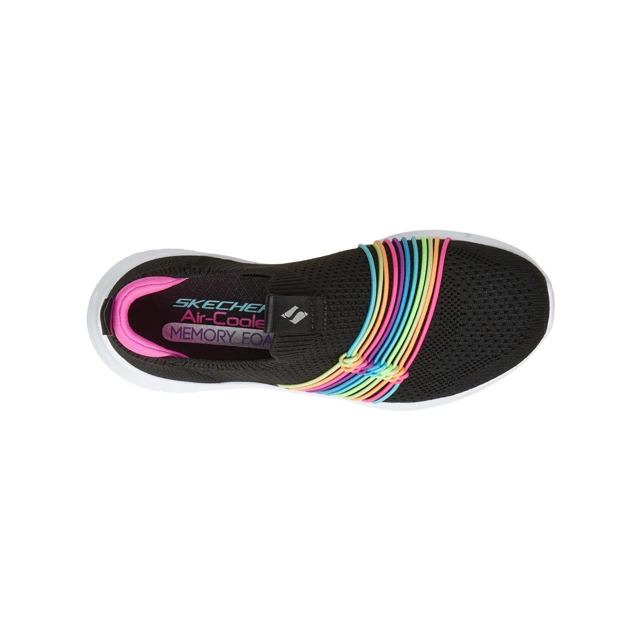 Youth Girls' Ultra Flex 3.0 Rainbow Pop Slip-On Sneaker