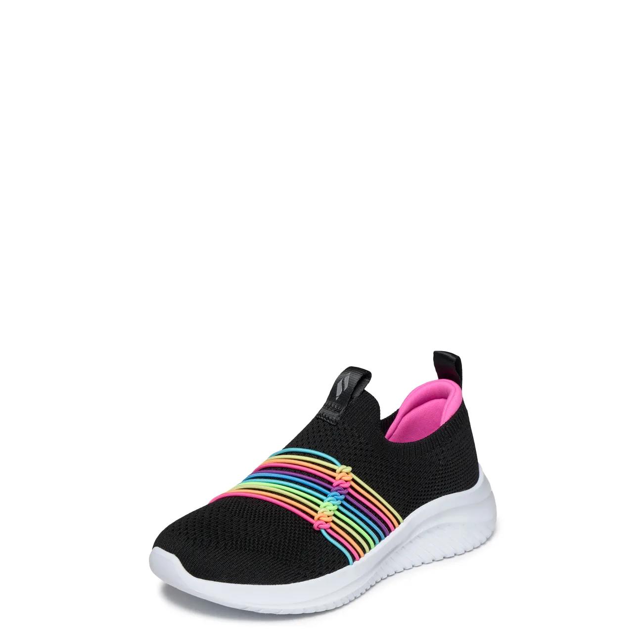 Youth Girls' Ultra Flex 3.0 Rainbow Pop Slip-On Sneaker