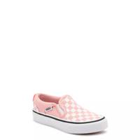 Youth Girls’ Asher Slip-On Sneaker Pink & White view