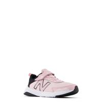 Youth Girls' Dynasoft 545 Wide Width Bungee Lace Running Shoe MID CENTURY PINK/BLACK WIDE view