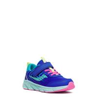 Youth Girls' Wind 3.0 A/C Sneaker PURPLE/TURQUOISE view