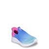 Youth Girls' Hands Free Slip-ins: Ultra Flex 3.0 - Color Boost Slip-On Running Shoe NAVY MIXED view