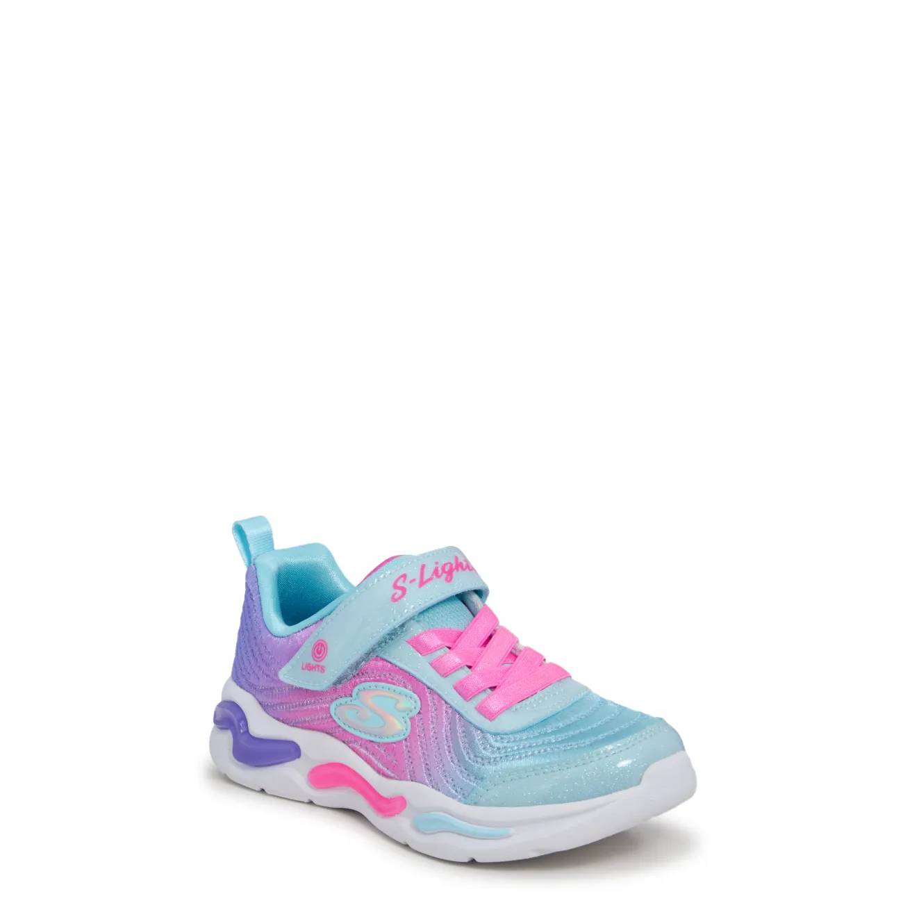 Skechers Youth Girls' S-Lights: Wavy Beams - Ombre Express Sneaker