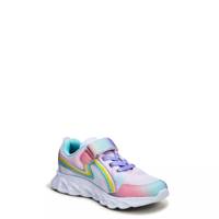Youth Girls' Rainbow Hearts Light-Up Running Shoe Purple view