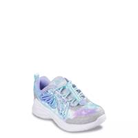 Youth Girls' Dream Racer - Wing Brites Running Shoe SILVER/LAVENDER view