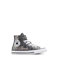 outh Girls' Chuck Taylor All Star Glitter Easy-On High Top Sneaker DARK MATTER/WHITE/BLACK view