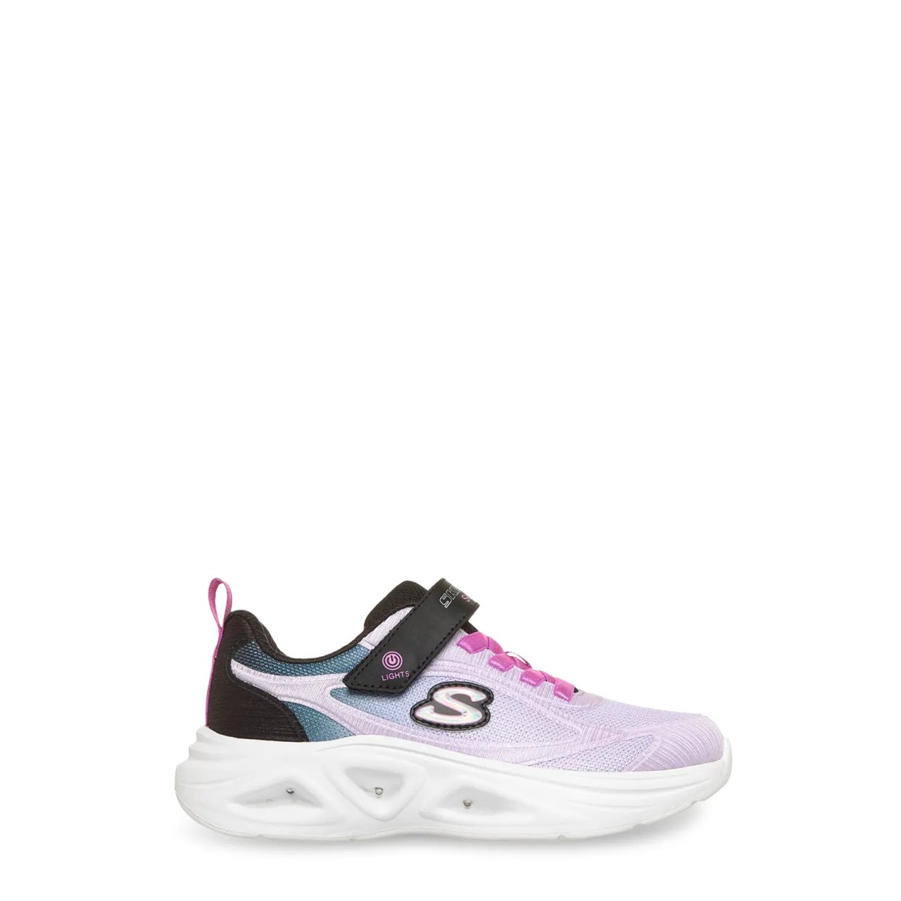 Youth Girls' Lights Sola Glow Sneaker