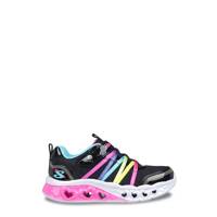 Youth Girls' Flutter Heart Lights Rainbow Bestie Running Shoe BLACK/MULTI-COLOUR view