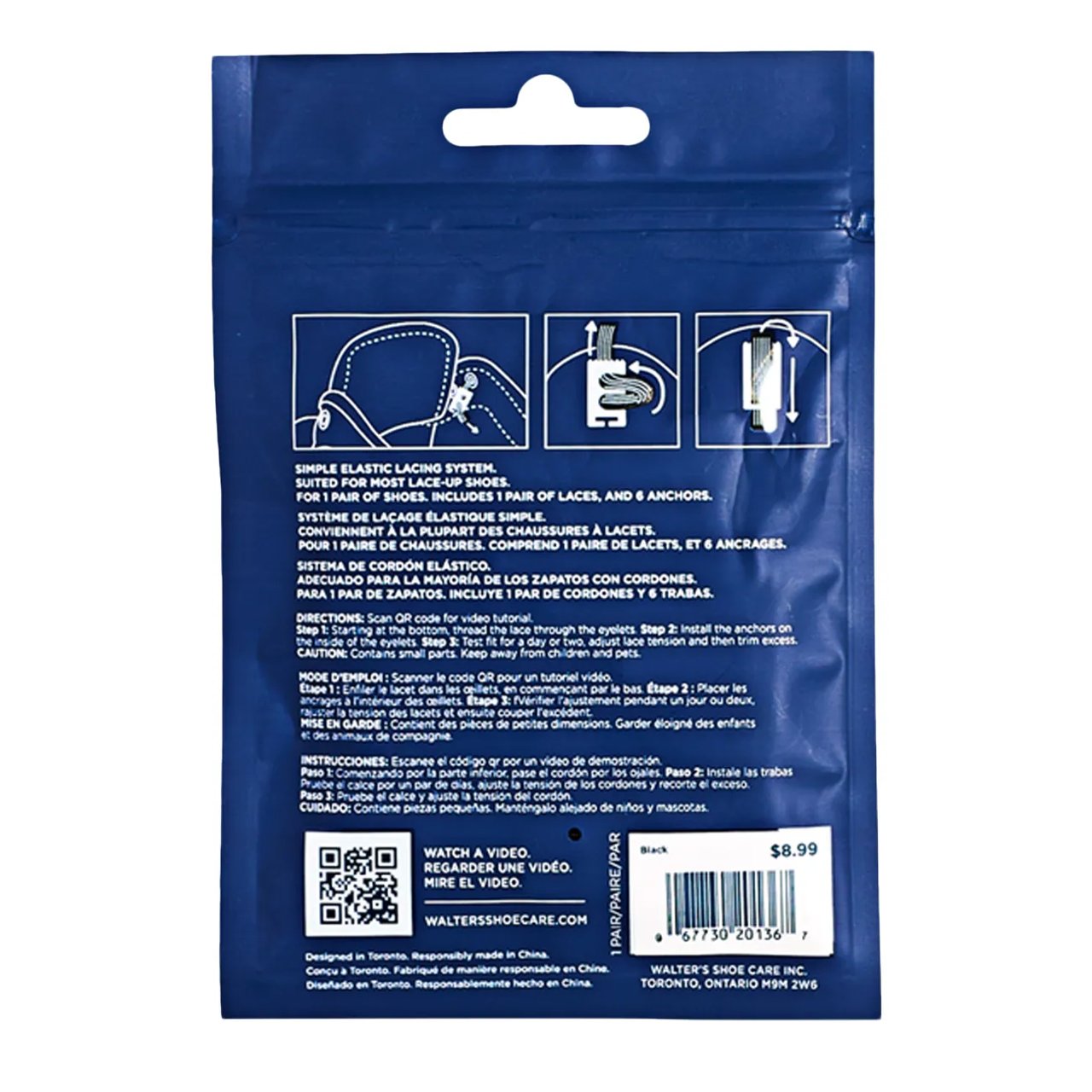 Stretch Laces/Never Tie 1 Pack