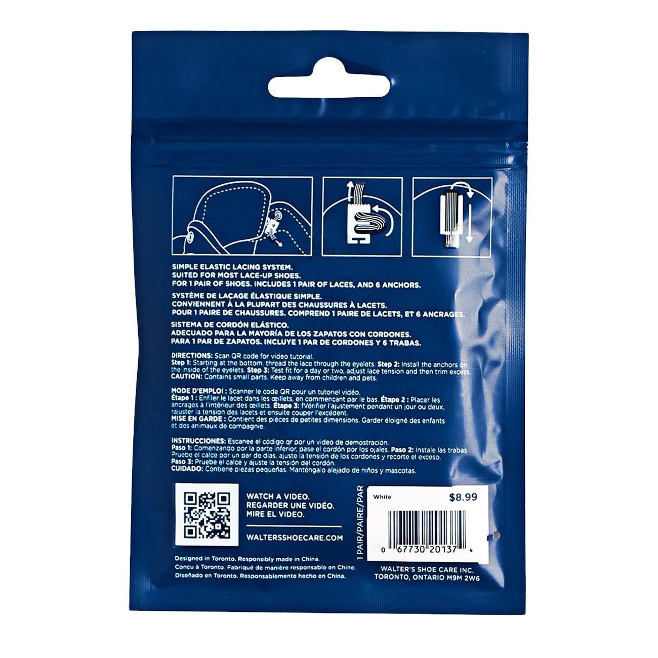  Stretch Laces/Never Tie 1 Pack