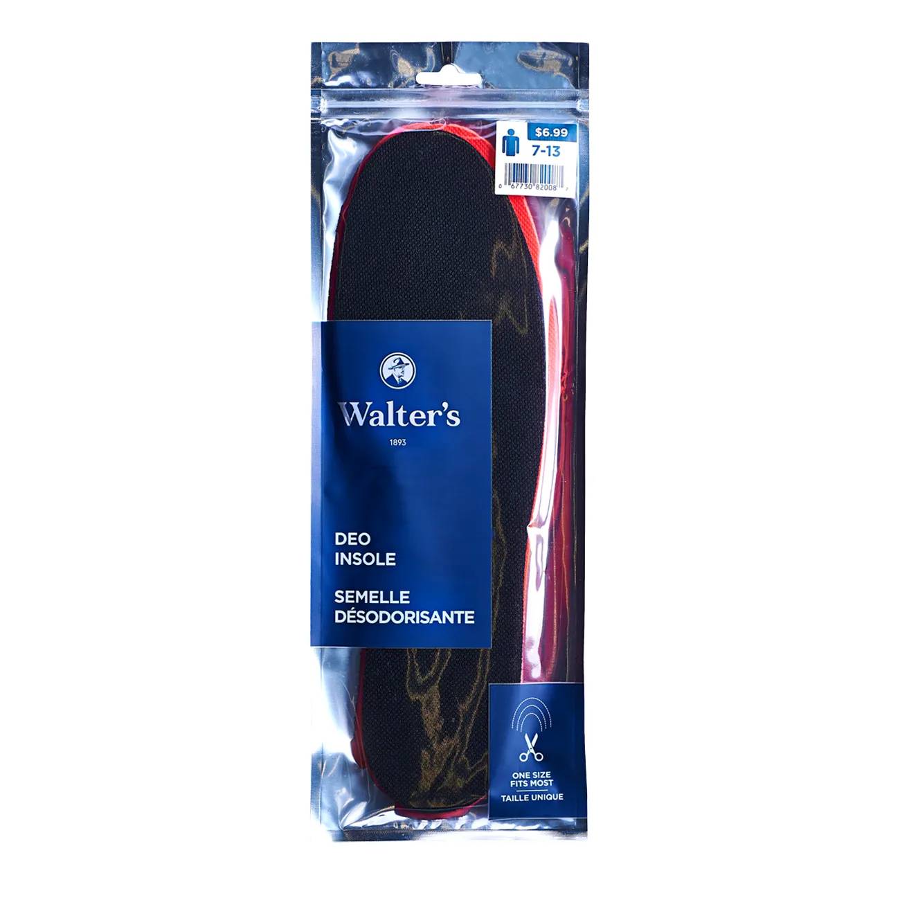 Walter's Shoe Care Men's Premium Gel Cut To Fit Insole