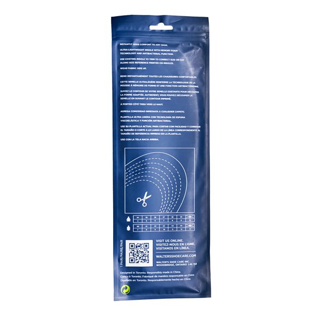 Men's Premium Gel Cut To Fit Insole