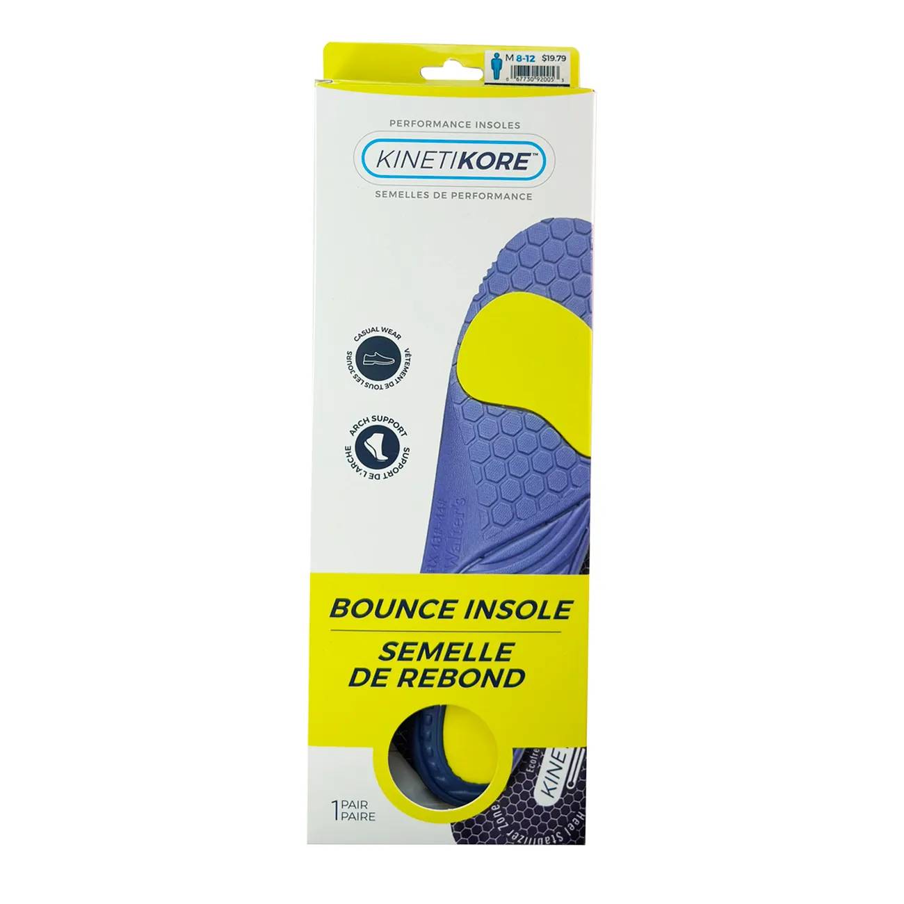 Walter's Shoe Care Men's Bounce Insoles
