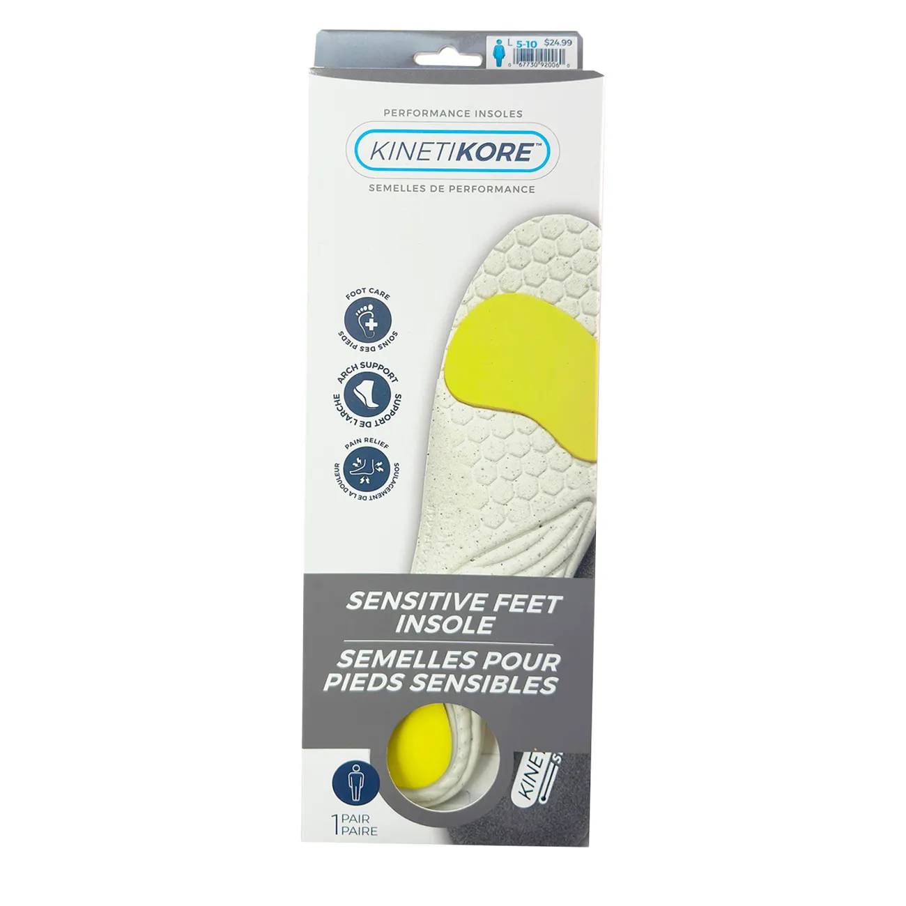 Walter's Shoe Care Mens Sensitive Feet Insoles