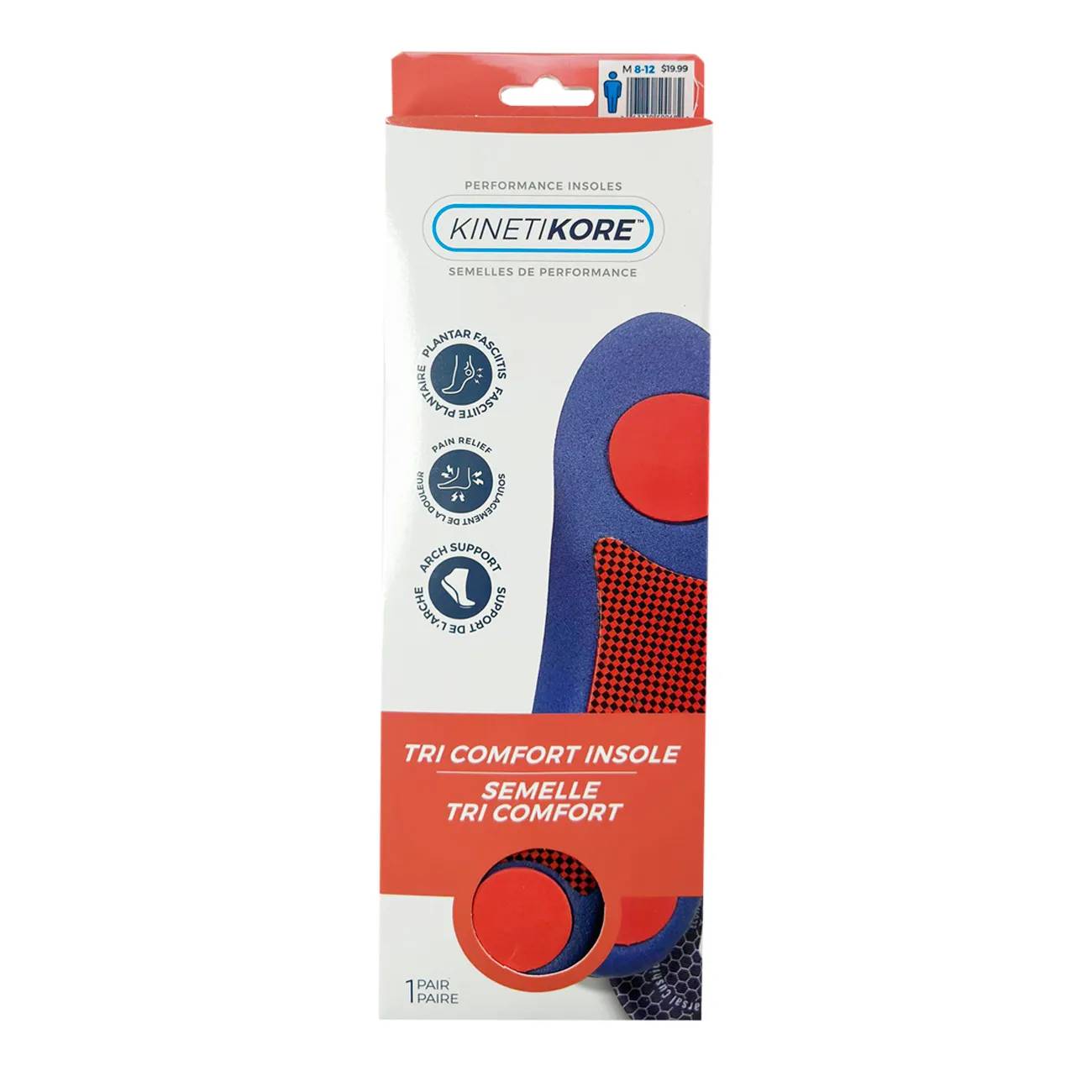 Walter's Shoe Care Mens Tri Comfort Insoles