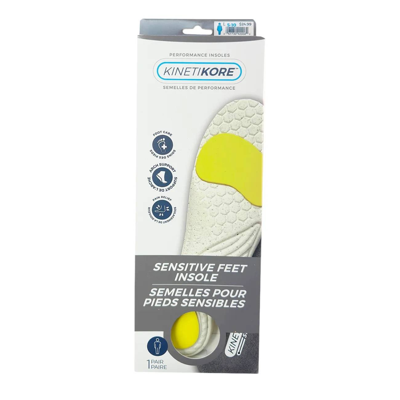 Walter's Shoe Care Womens Sensitive Feet Insoles