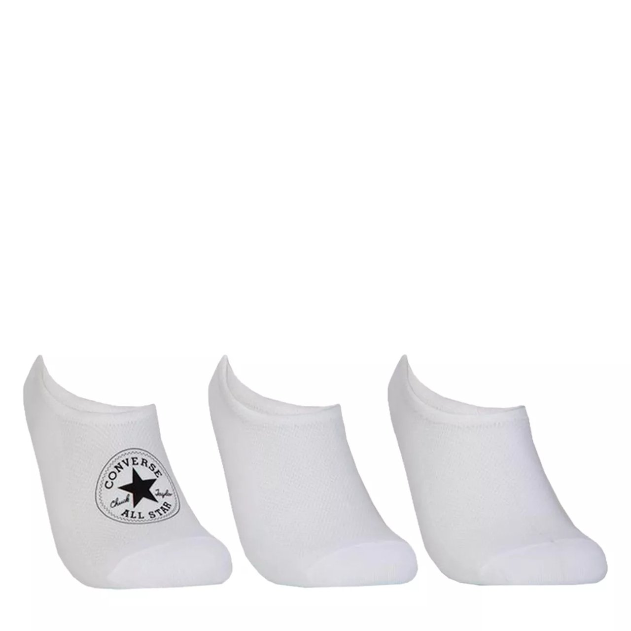 Kids' Chn Basic Inv Wordmark No Show Socks - 3 Pack