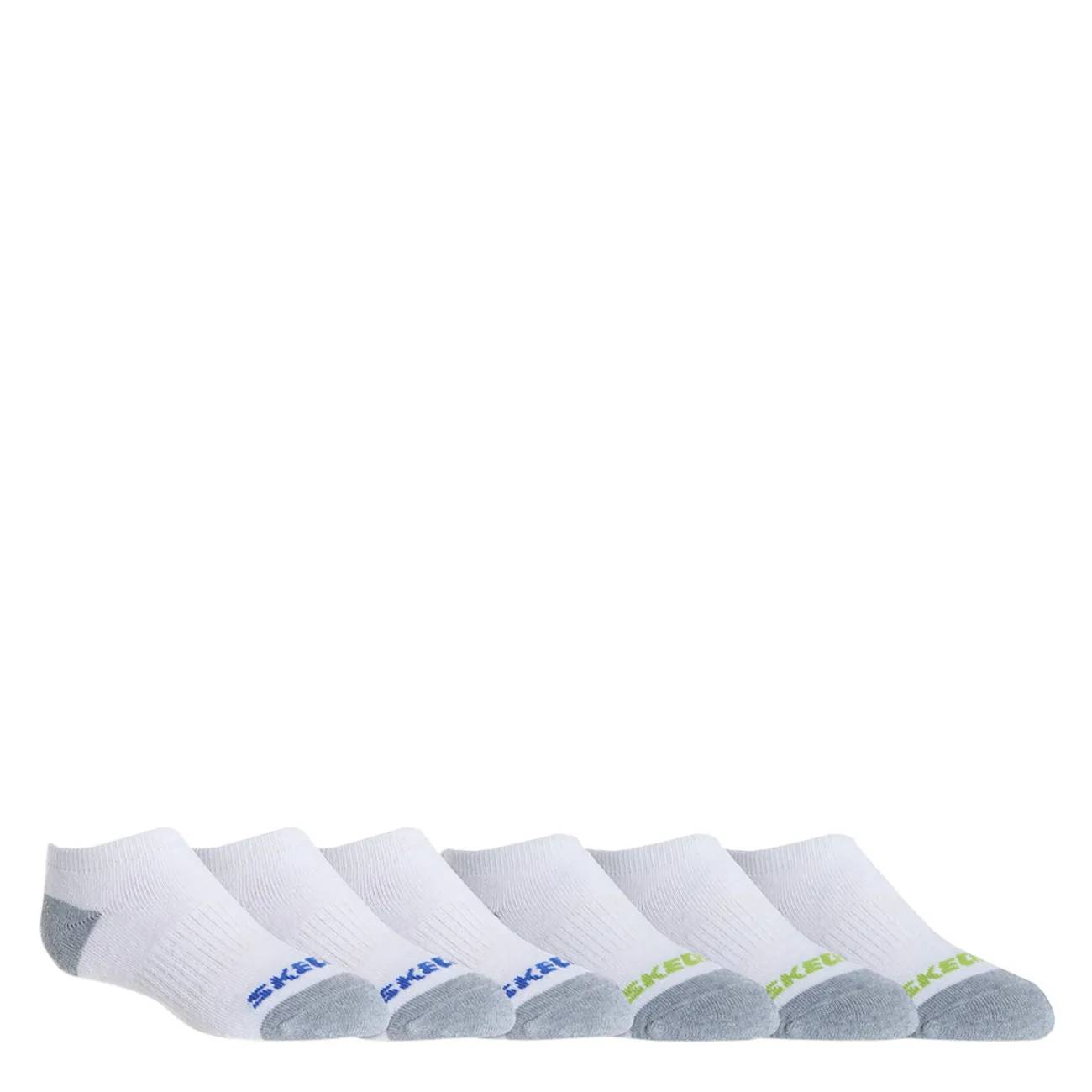 Skechers Kids' No Show Socks 6 Pack