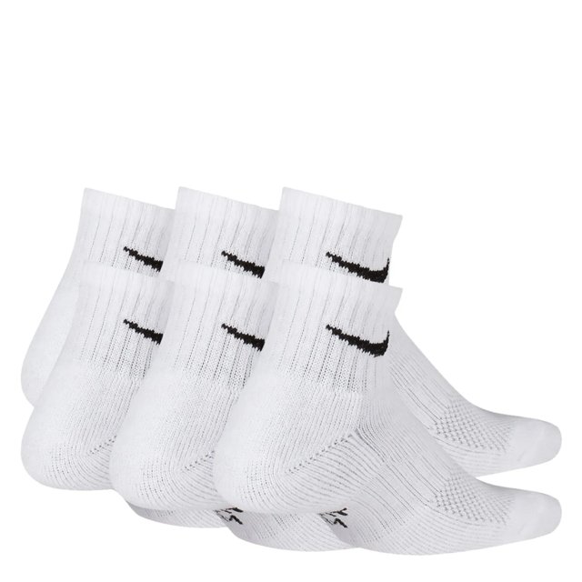 Nike Kids' 6 Pack Everyday Quarter Socks