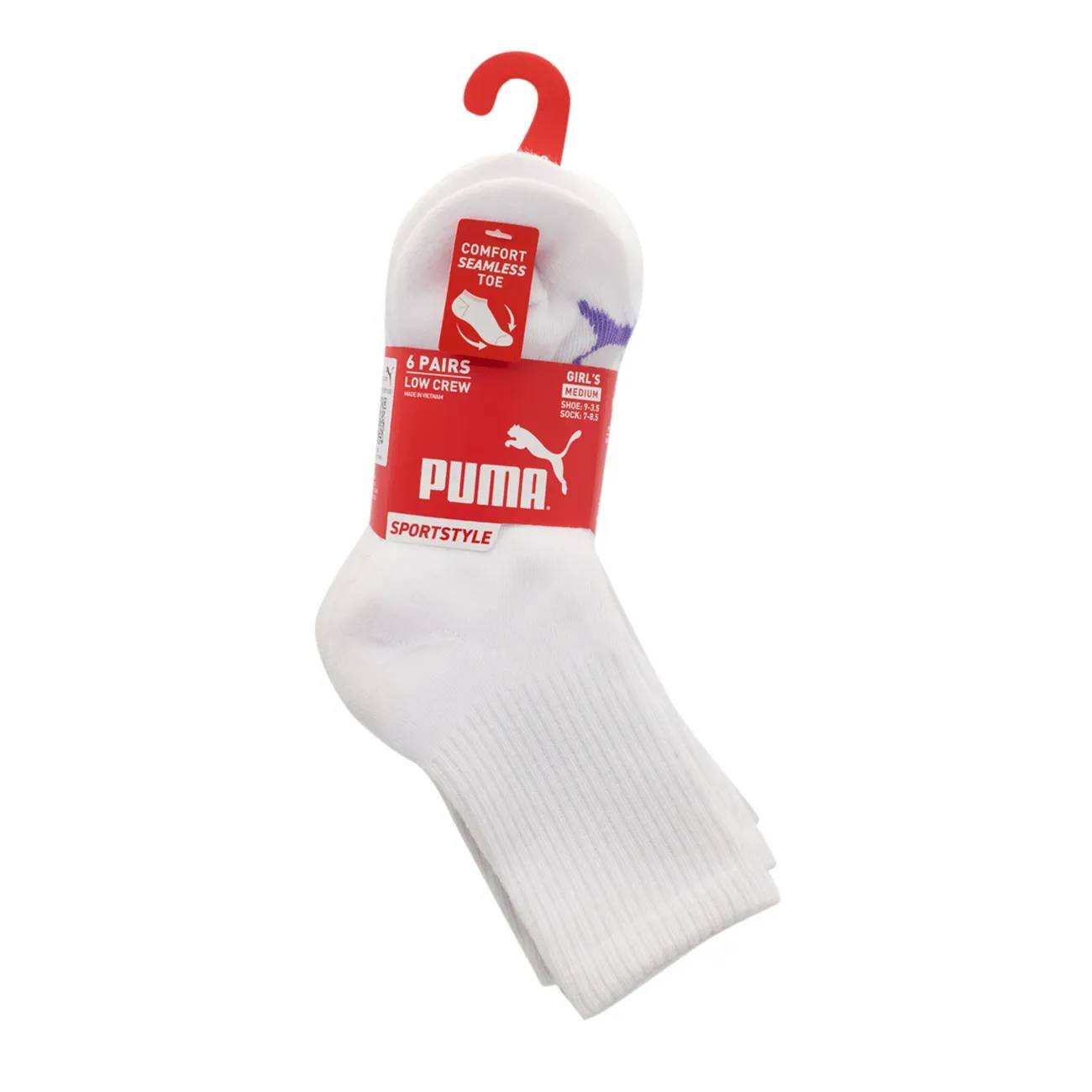 PUMA Girl's 6pk Training Low Crew