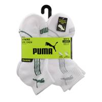 Boys' 6 Pack Training Crew Sock WHITE/MULTI view