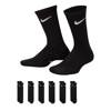 Boy's Everyday 6 Pack Crew Socks BLACK view