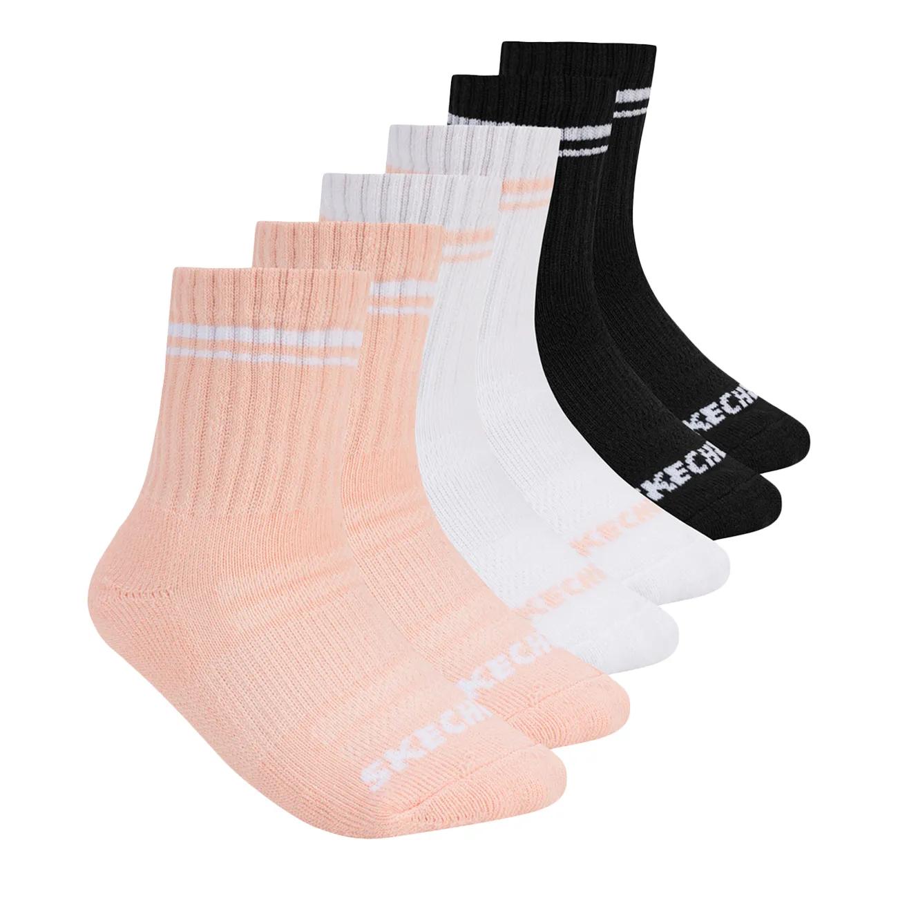 Girls' 6-Pack Low Crew Socks