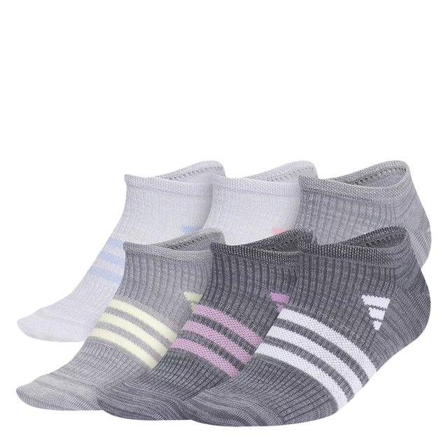 Girls' 6-Pack Superlite No Shoe Socks