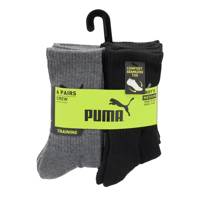 Boys' 6 Pack Training Crew Sock GREY/BLACK view