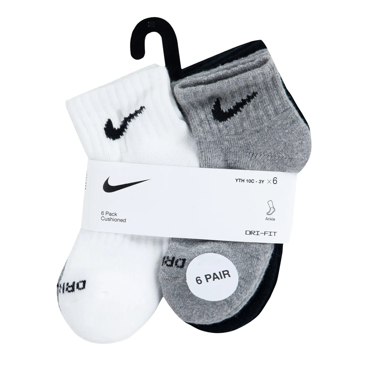 Kid's 6 Pack Ankle Socks