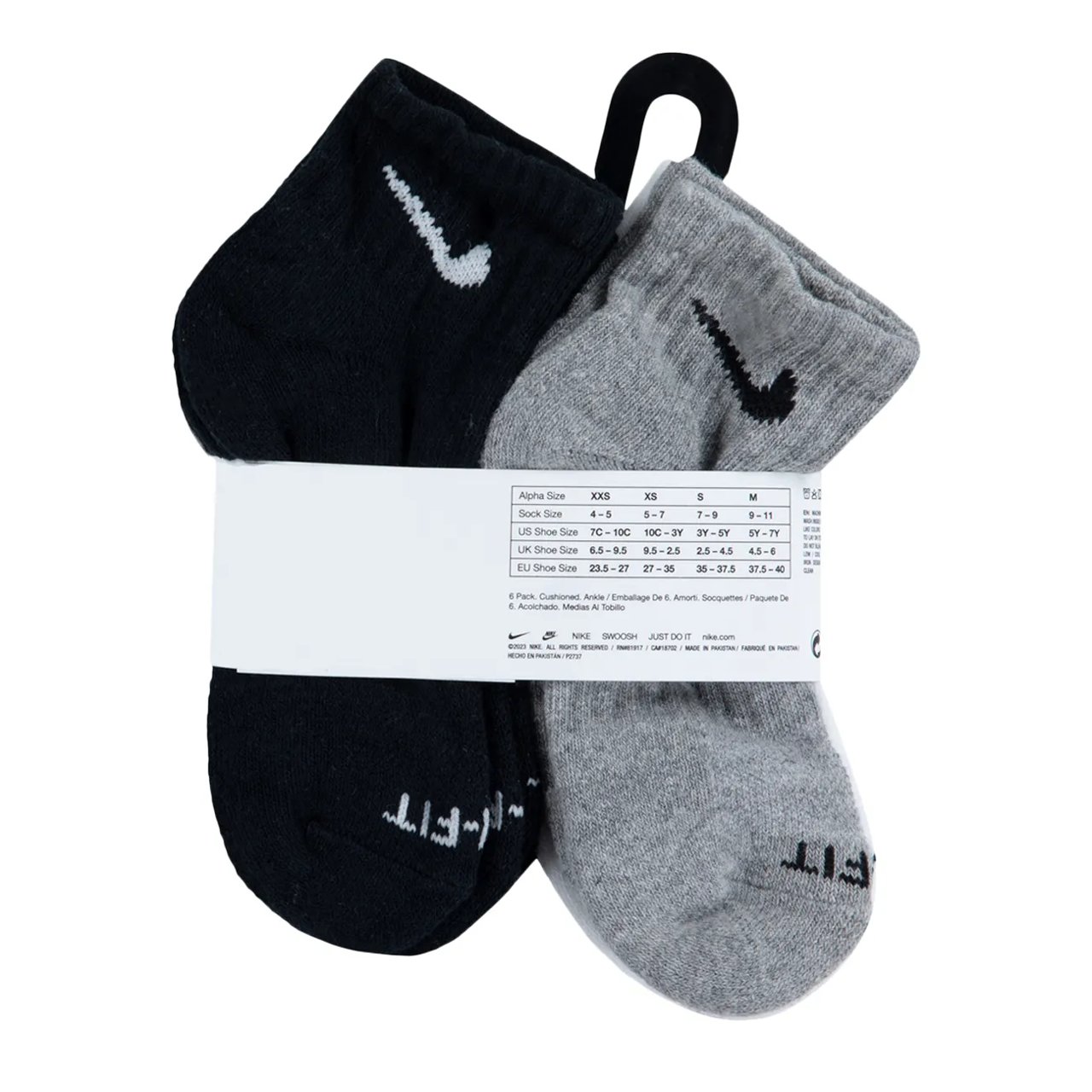 Kid's 6 Pack Ankle Socks