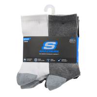 Boys' 6 Pack Crew Socks WHITE/GREY view