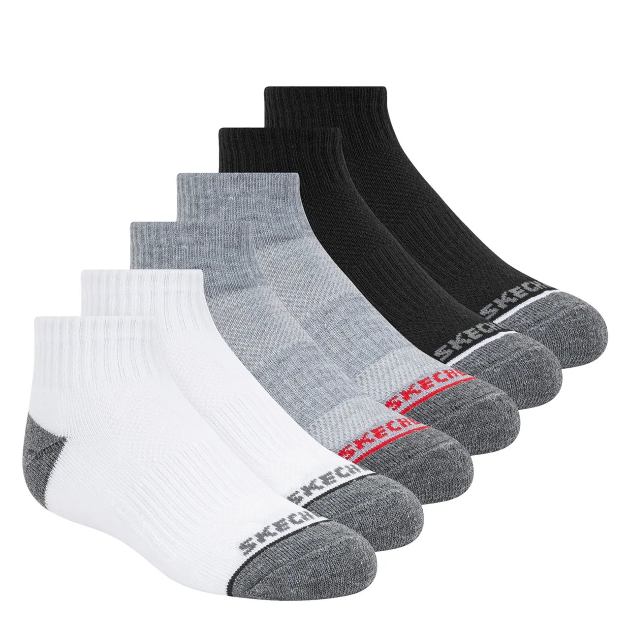 Boys' 6-Pack Quarter Crew Socks