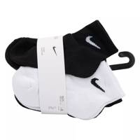 Kids' 6-Pack Mesh & Cushioned Ankle Socks WHITE/DARK HEATHER GREY view