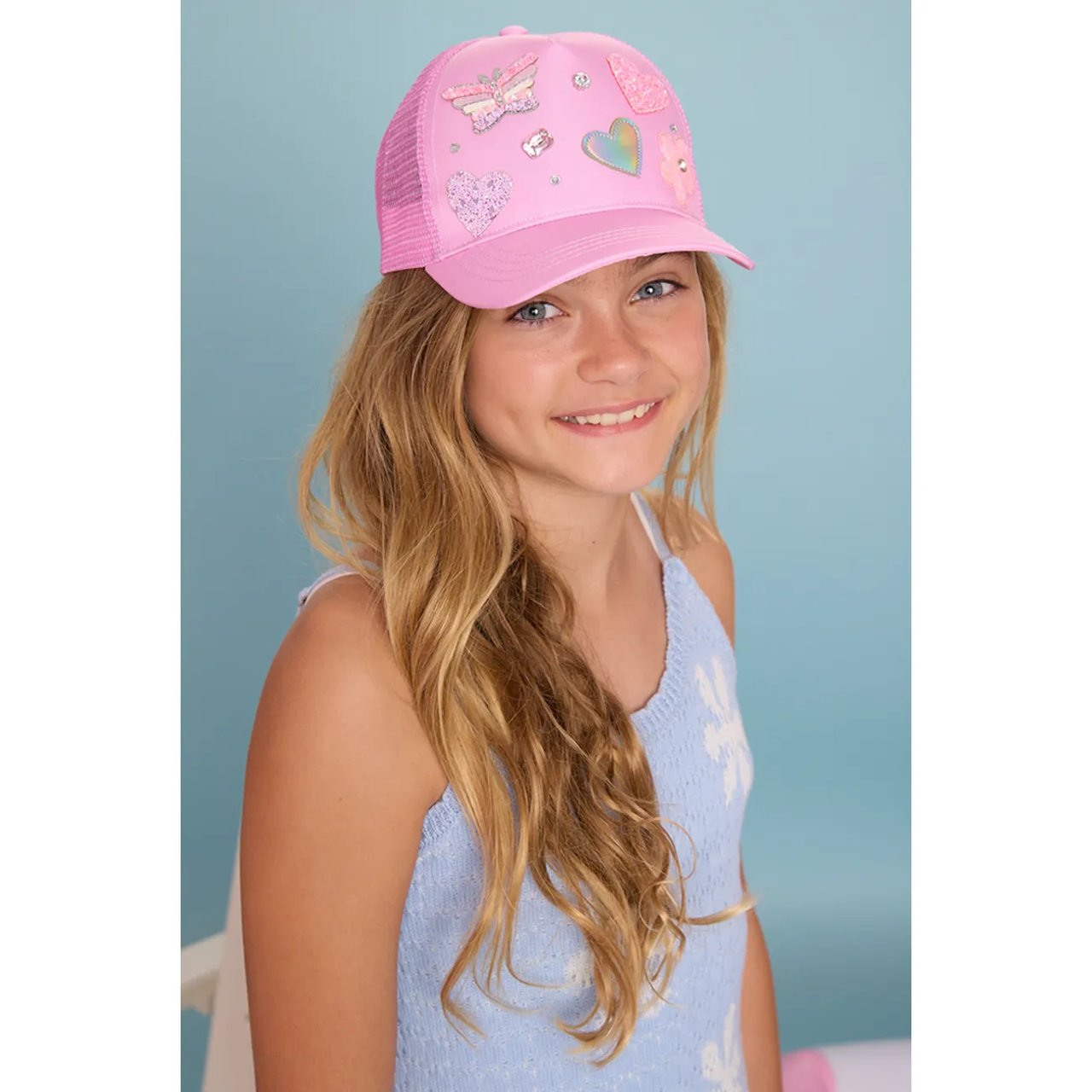 Girl's Printed Trucker Hat