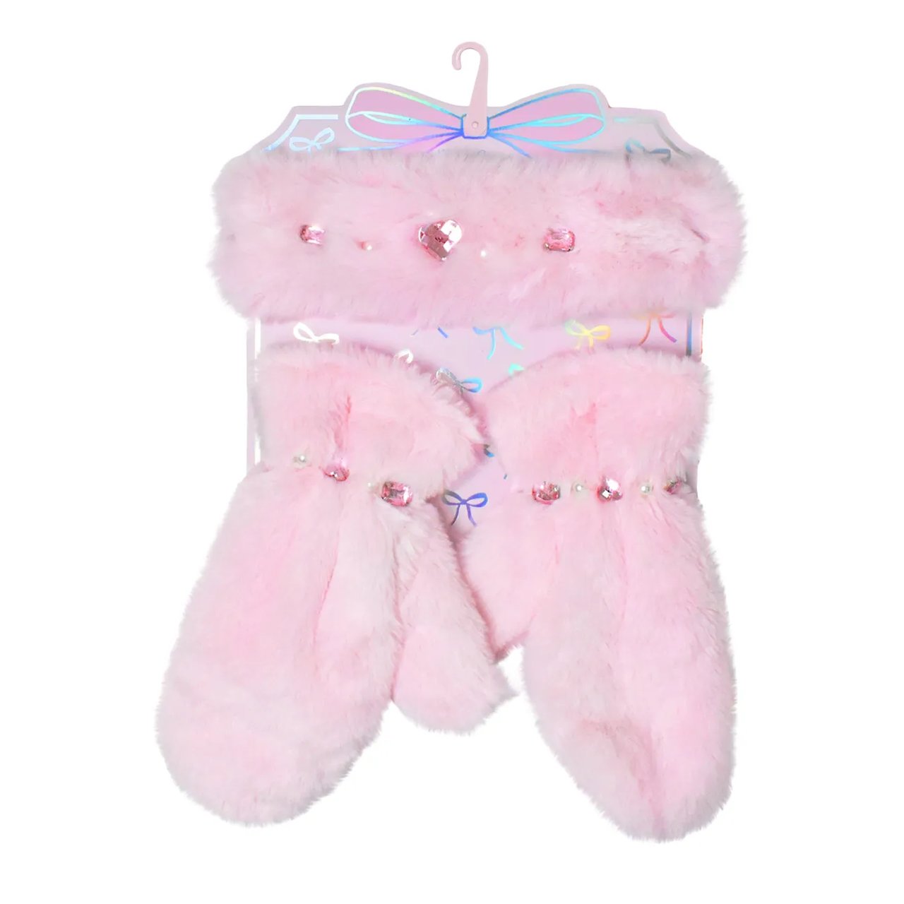 Girls' Bow Headband and Gloves Set