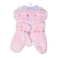 Girls' Bow Headband and Gloves Set PINK view