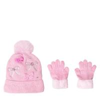 Kids' Hat and Gloves Set PINK view