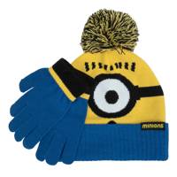 Kids' Minions Beanie and Glove Set YELLLOW/BLUE view