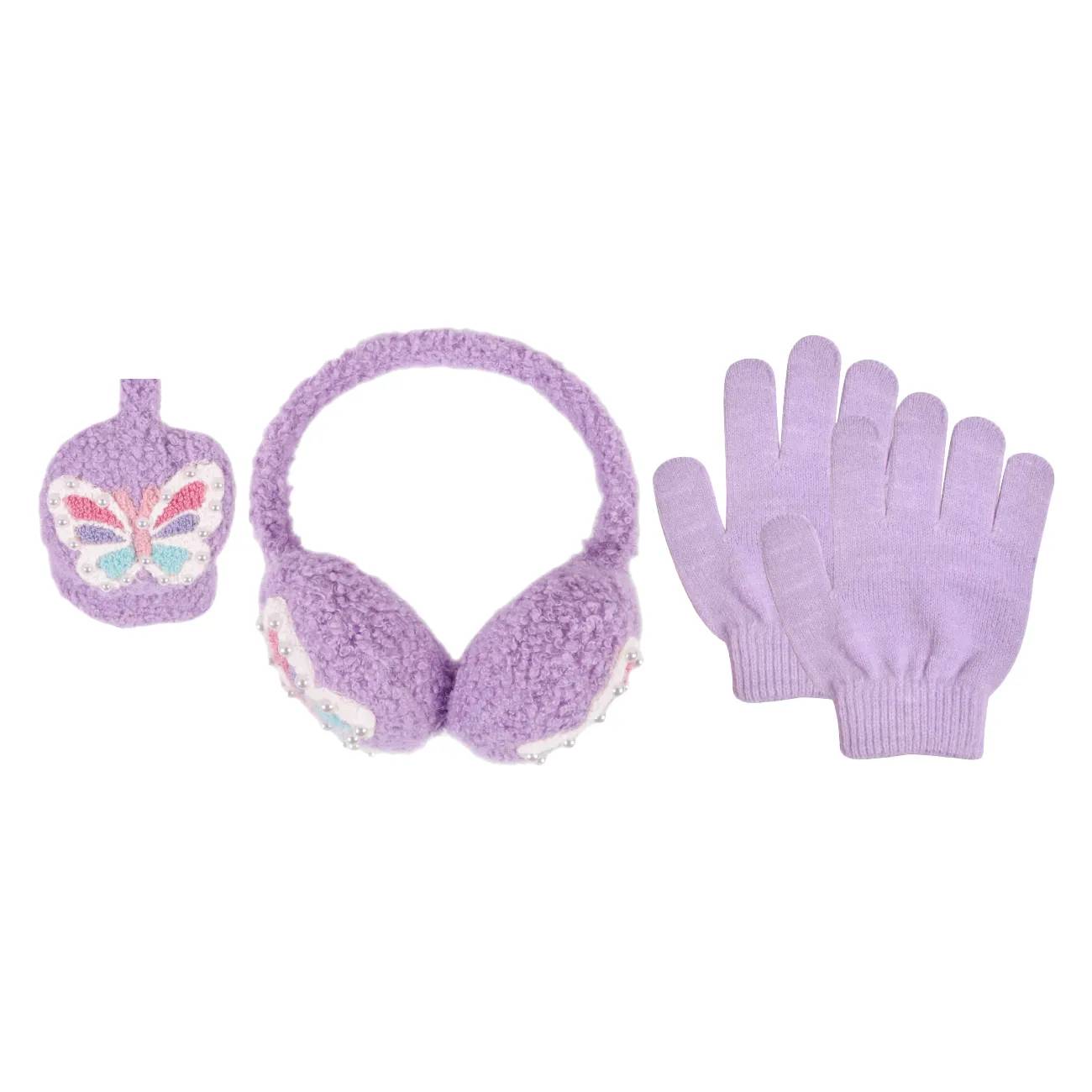 OMG Accessories Girls' Ear Muff And Glove Set