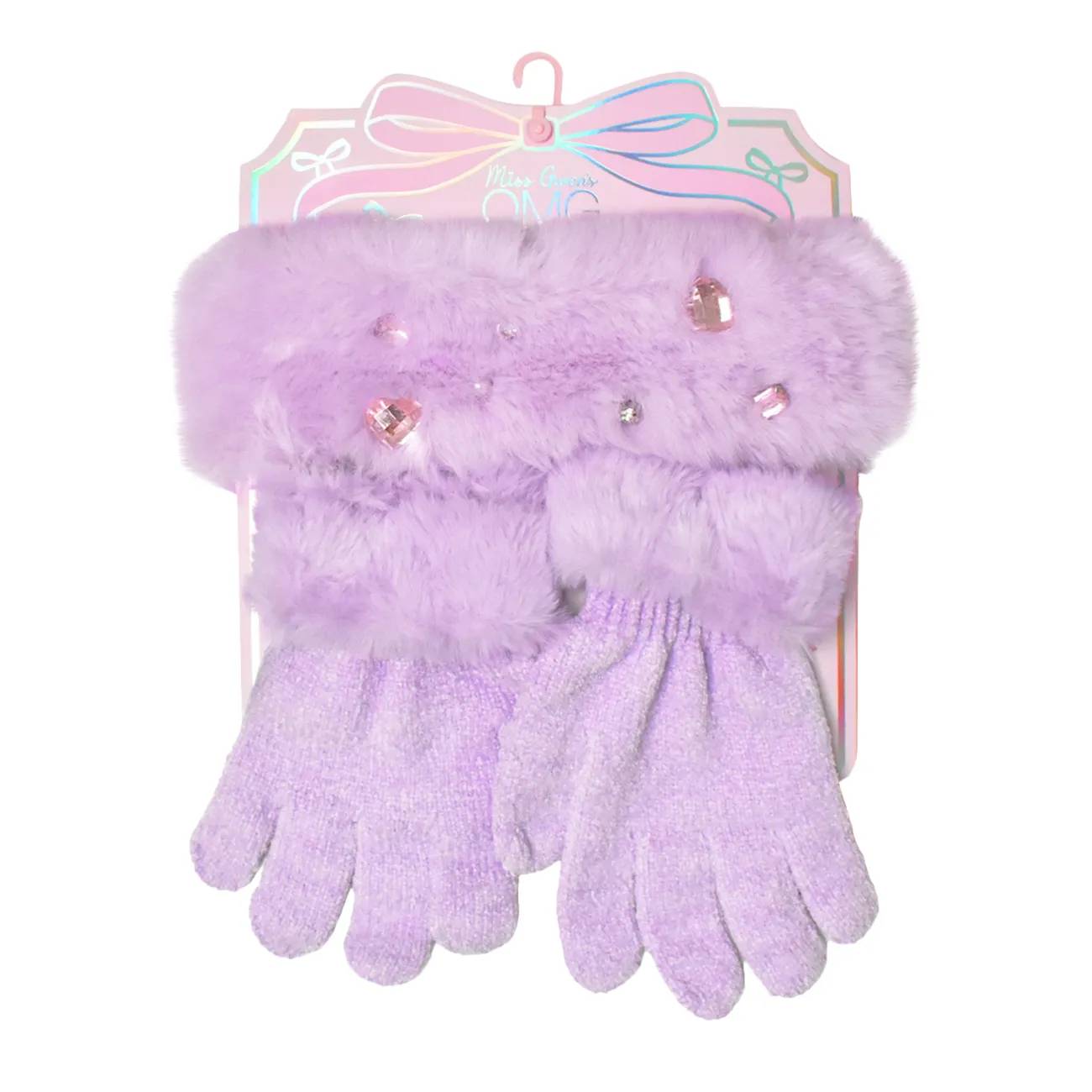 Kids' Heart Head Band and Gloves Set