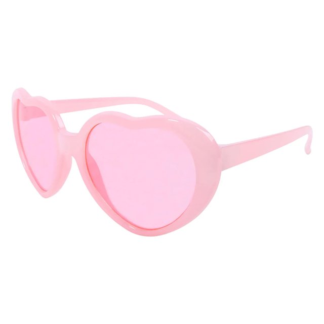 Girl's Winny Bow Tweed Case and Heart-Shaped Sunglasses