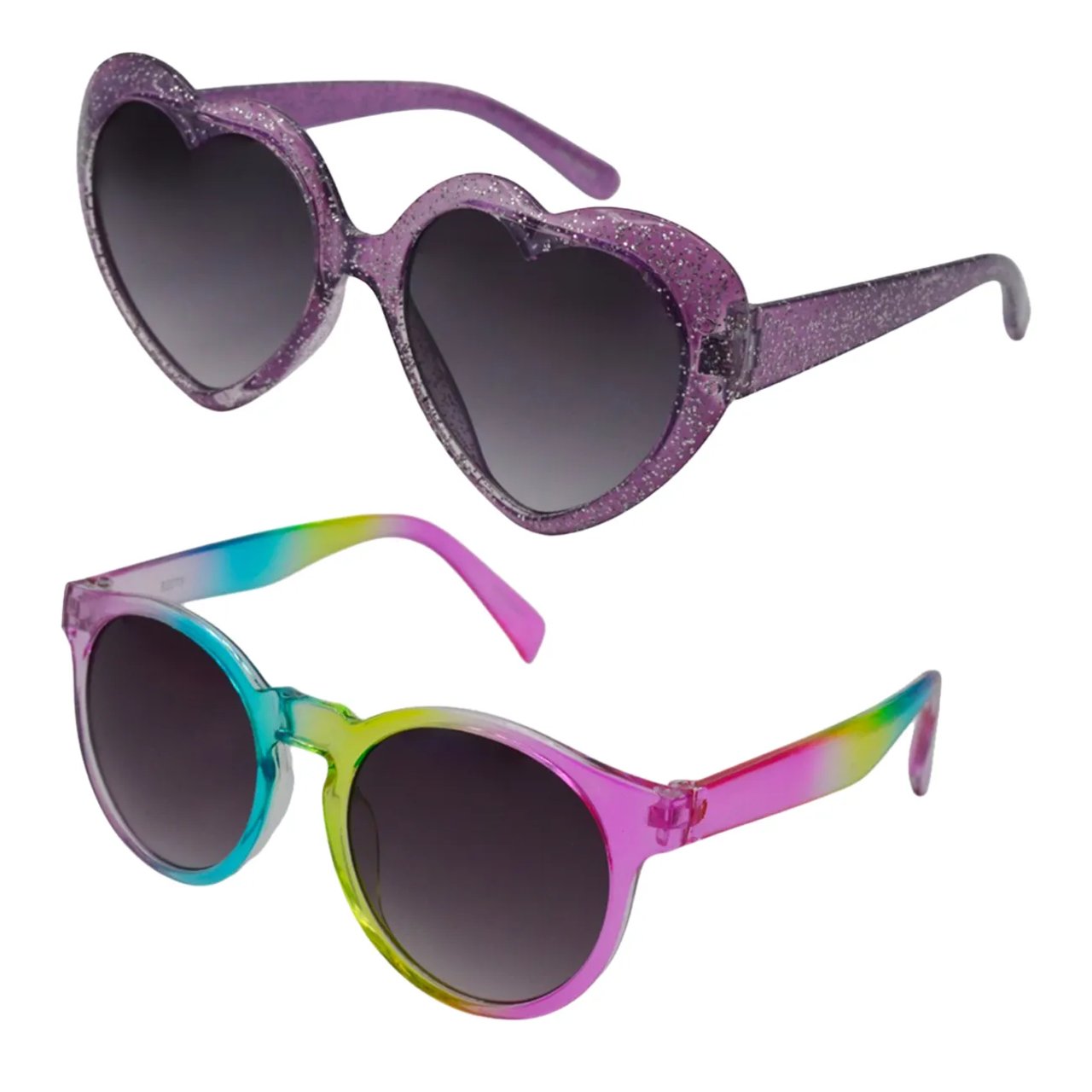 Girls' 2-Pack Heart Sunglasses
